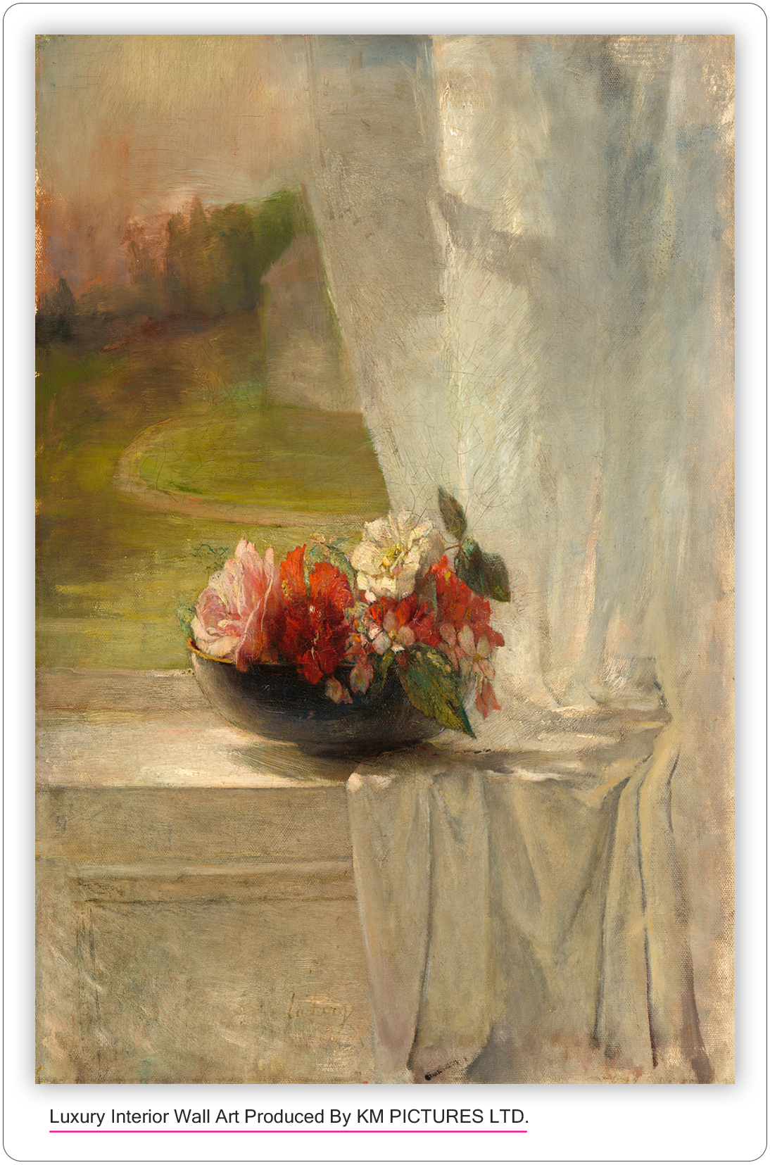 Flowers on a Window Ledge, c. 1861