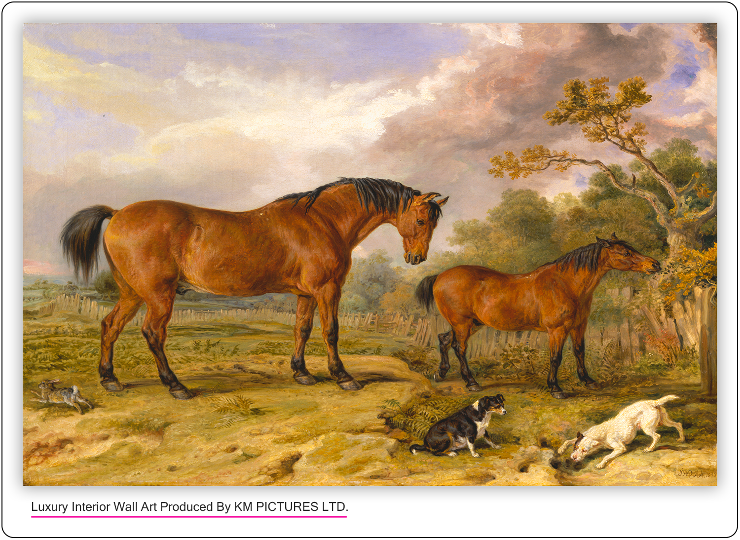 Portrait of Reformer, Blucher, Tory and Crib, the Property of Rowland Alston, Esq., M.P, 1835