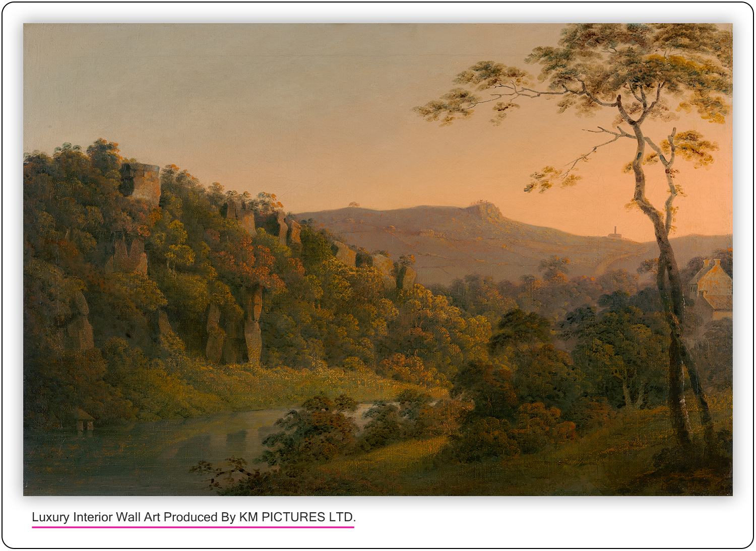 Matlock Dale, looking toward Black Rock Escarpment, between 1780 and 1785