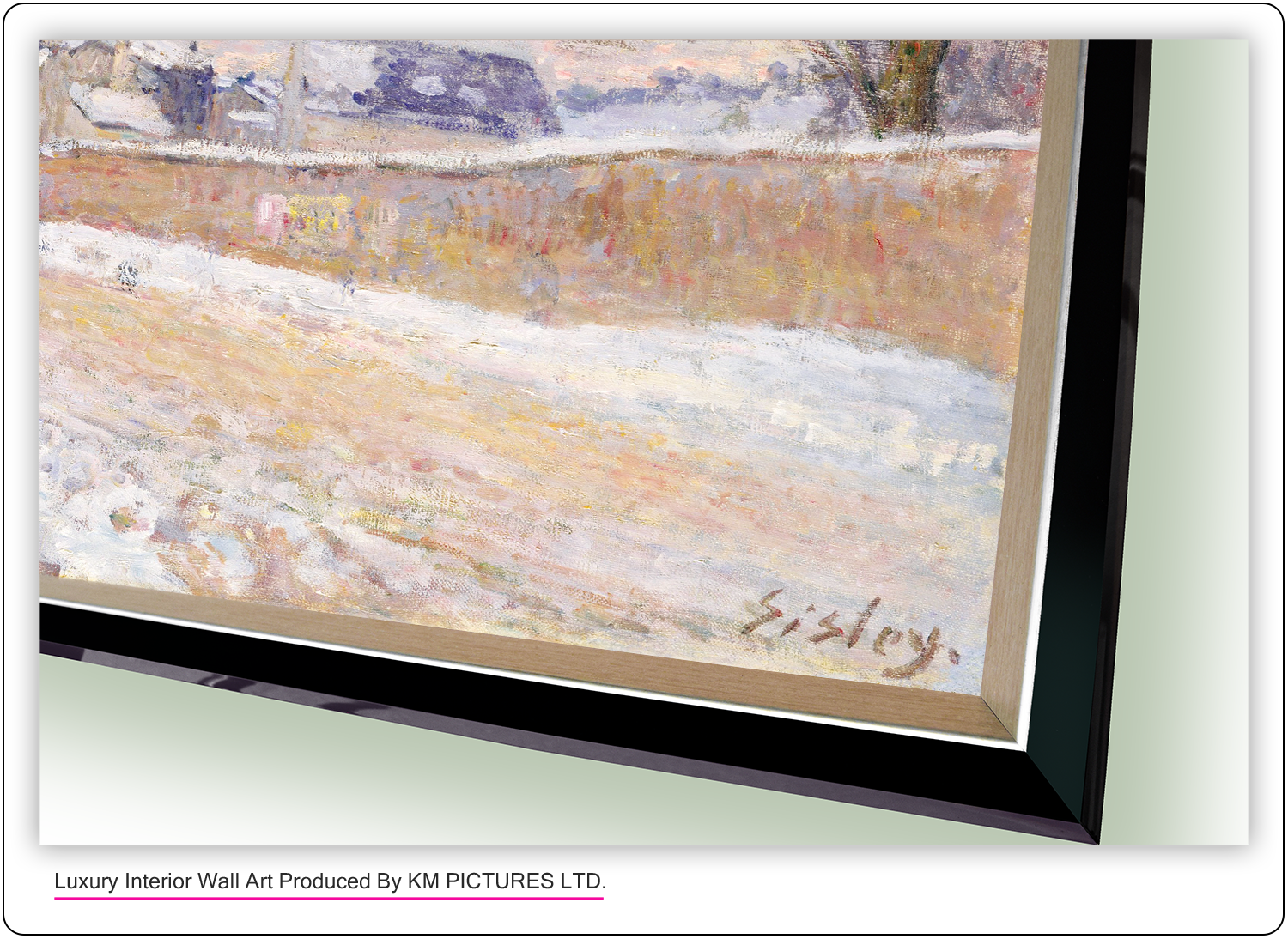 Rue Eugène Moussoir at Moret: Winter