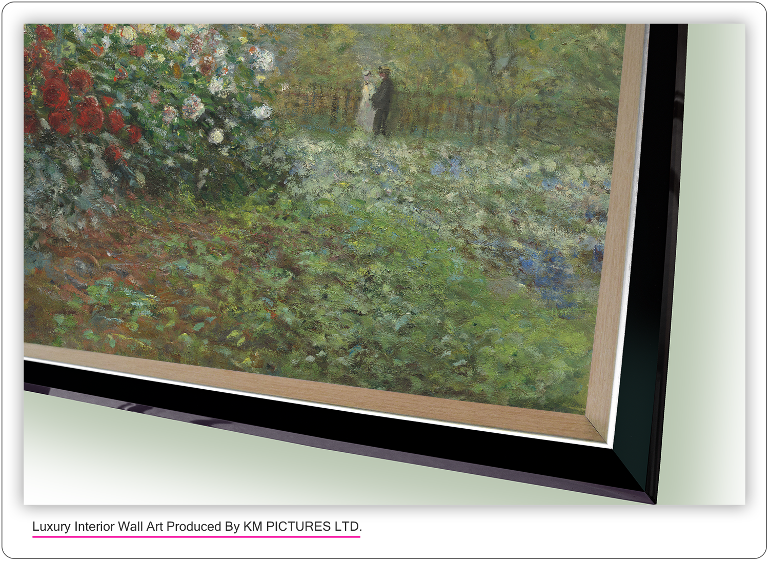 Premium HD Print with glossy surface plus frame.