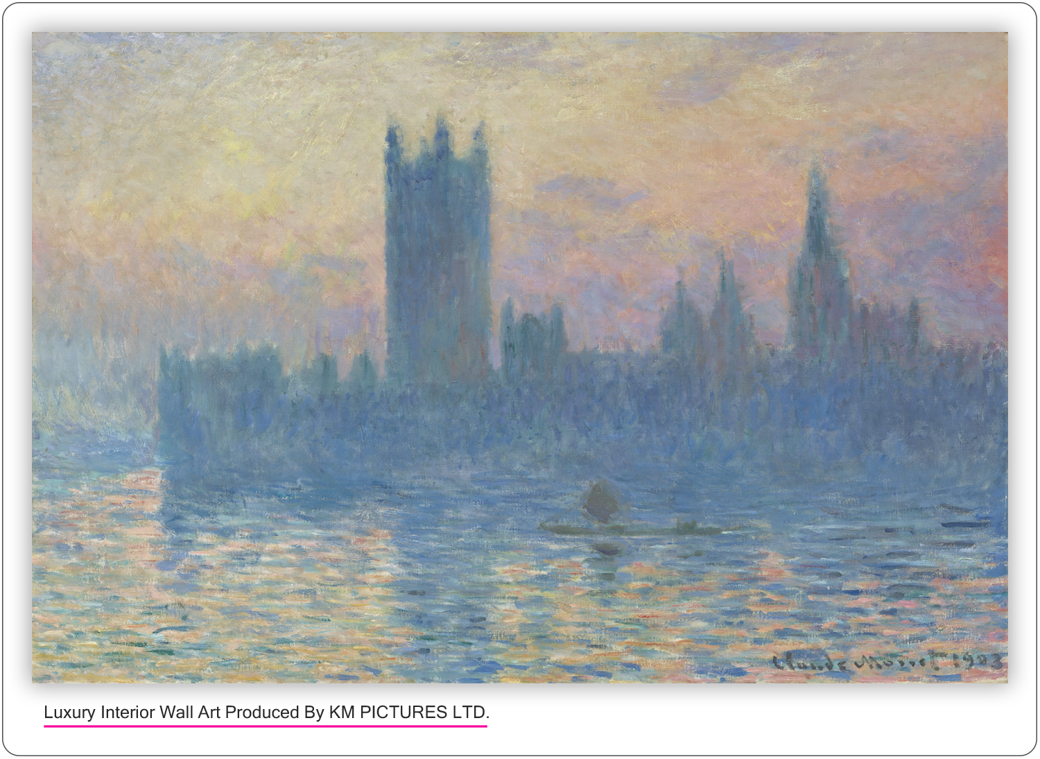The Houses of Parliament, London. ( Sunset, 1903 )
