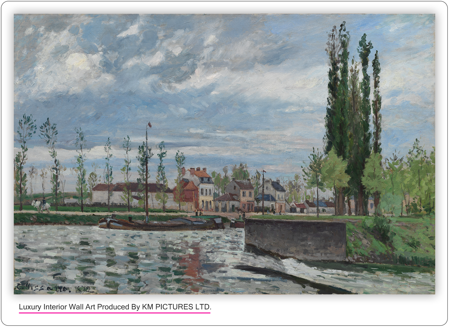 The Lock at Pontoise 1872