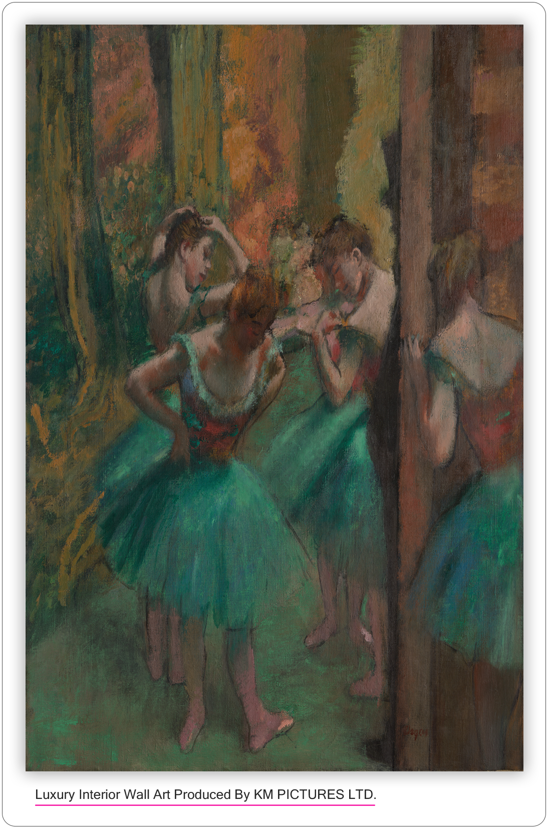Dancers, Pink and Green ca. 1890