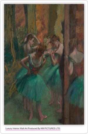 Dancers, Pink and Green ca. 1890