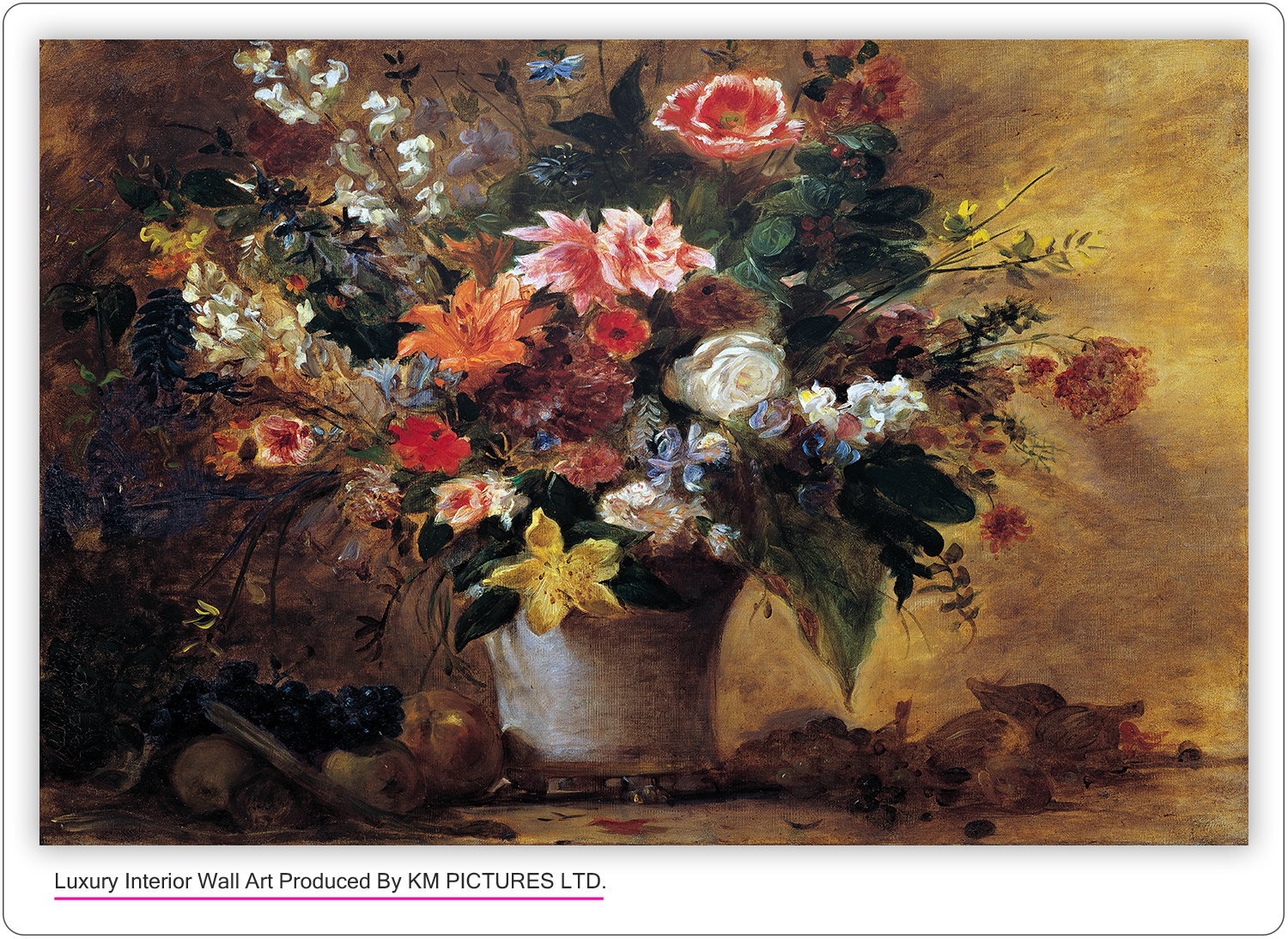 Still life with flowers. around 1834