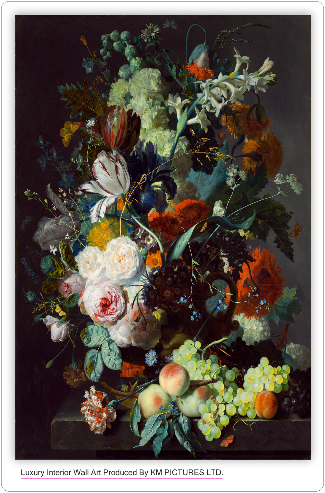 Still Life with Flowers and Fruit, c. 1715