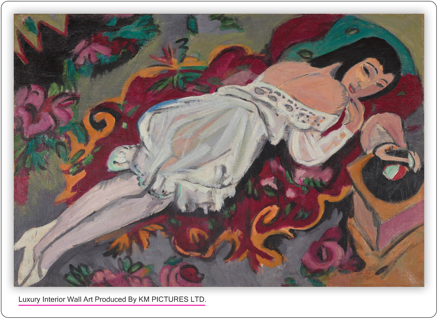 Girl in White Chemise, 1914