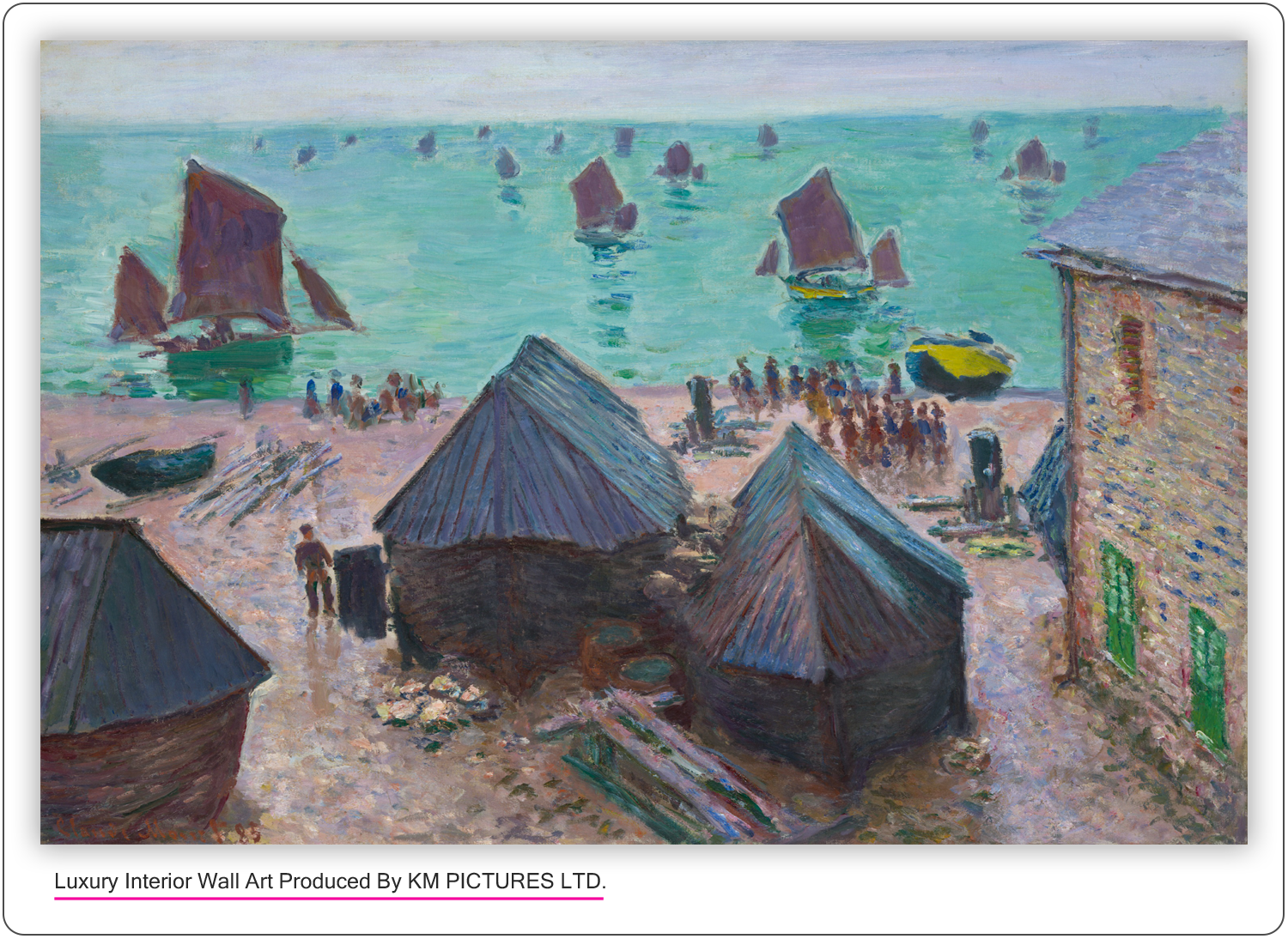 The Departure of the Boats, Étretat. 1885