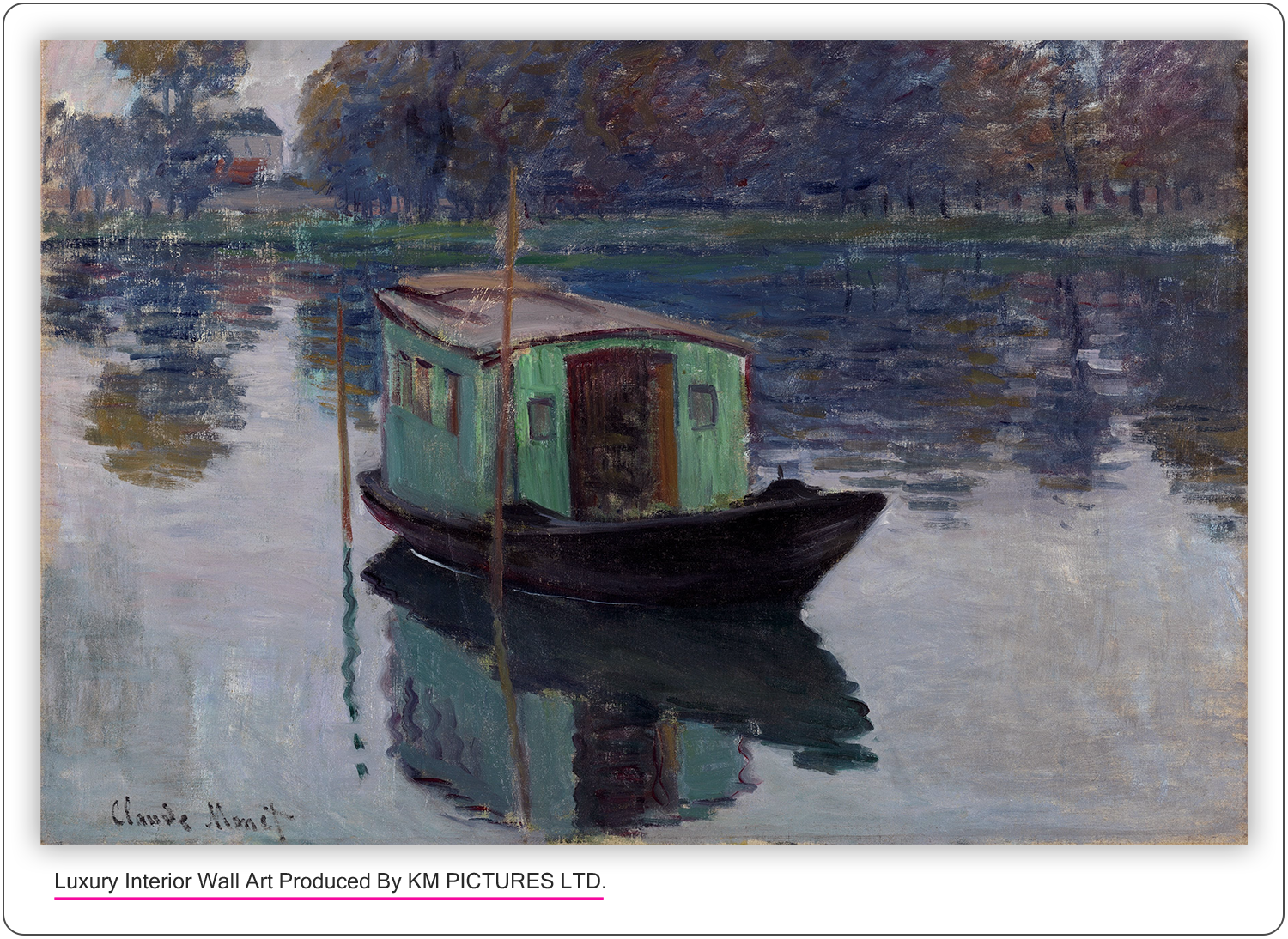 Monet's studio-boat,1874