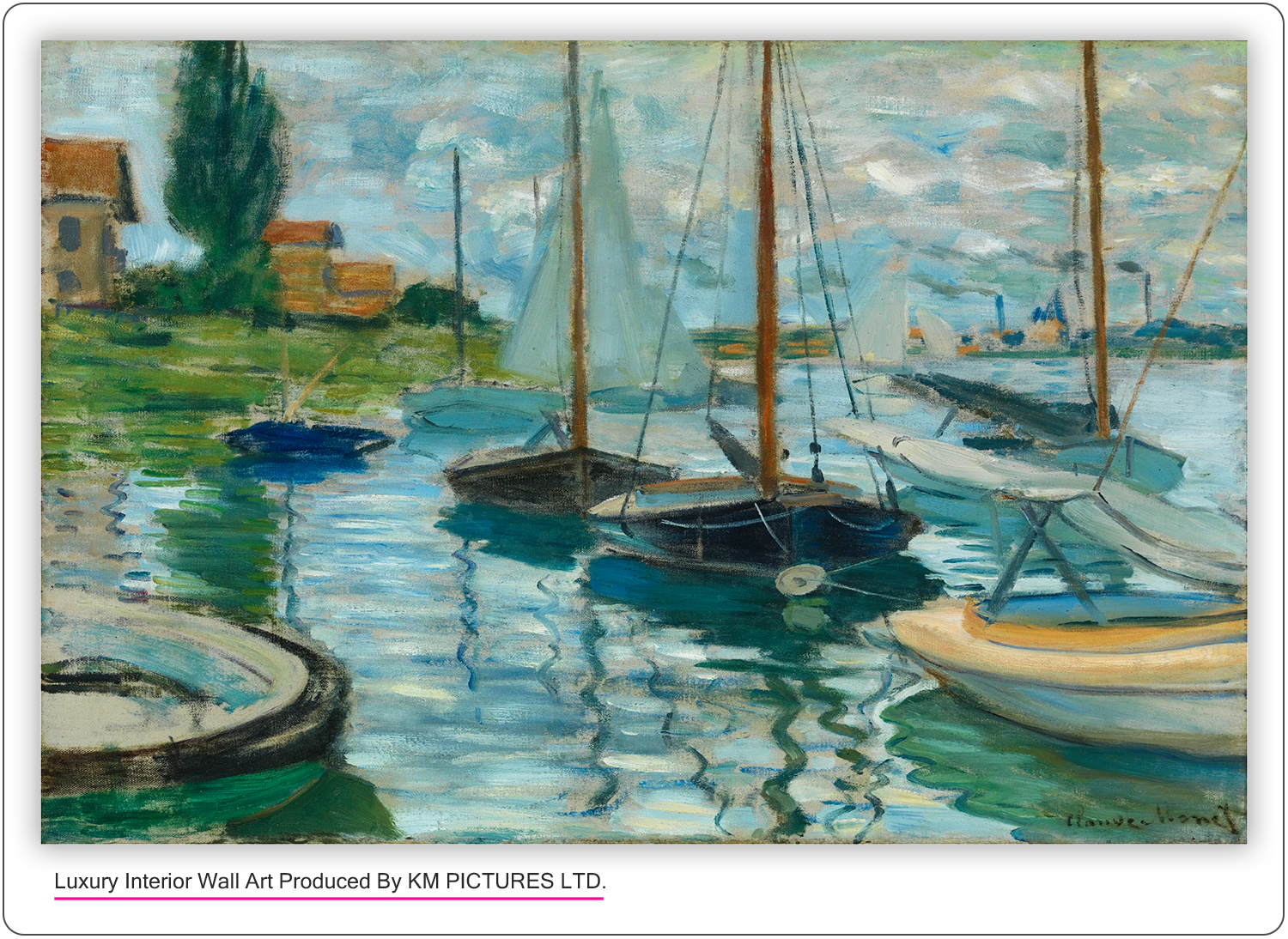 Sailboats on the Seine at Petit - Gennevilliers, 1874