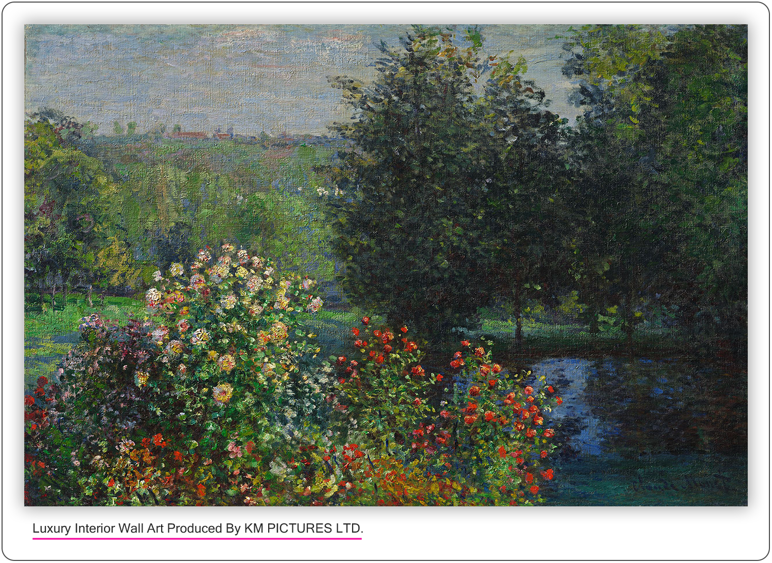 The Rose Bushes in the Garden at Montgeron, 1876