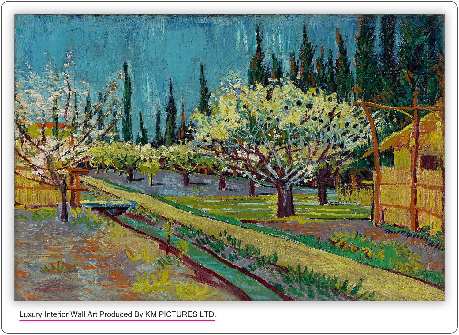 Orchard Bordered by Cypresses, 1888