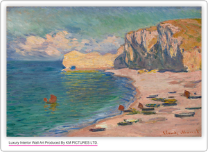Étretat: The Beach and the Falaise d’Amont. 1885