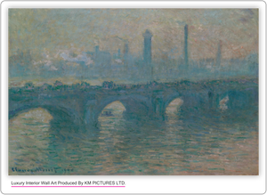 Waterloo Bridge, Gray Weather, 1900
