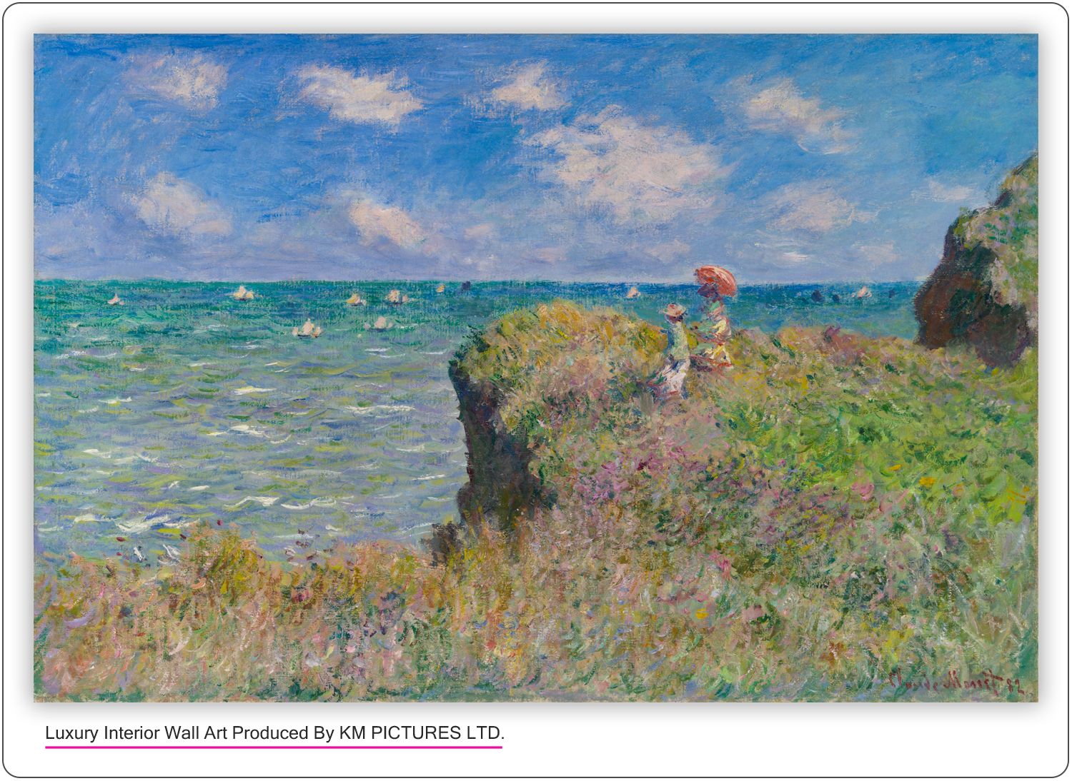 Cliff Walk at Pourville. 1882