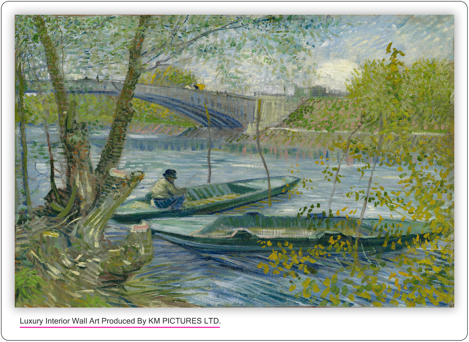 Fishing in Spring, the Pont de Clichy (Asnières), 1887