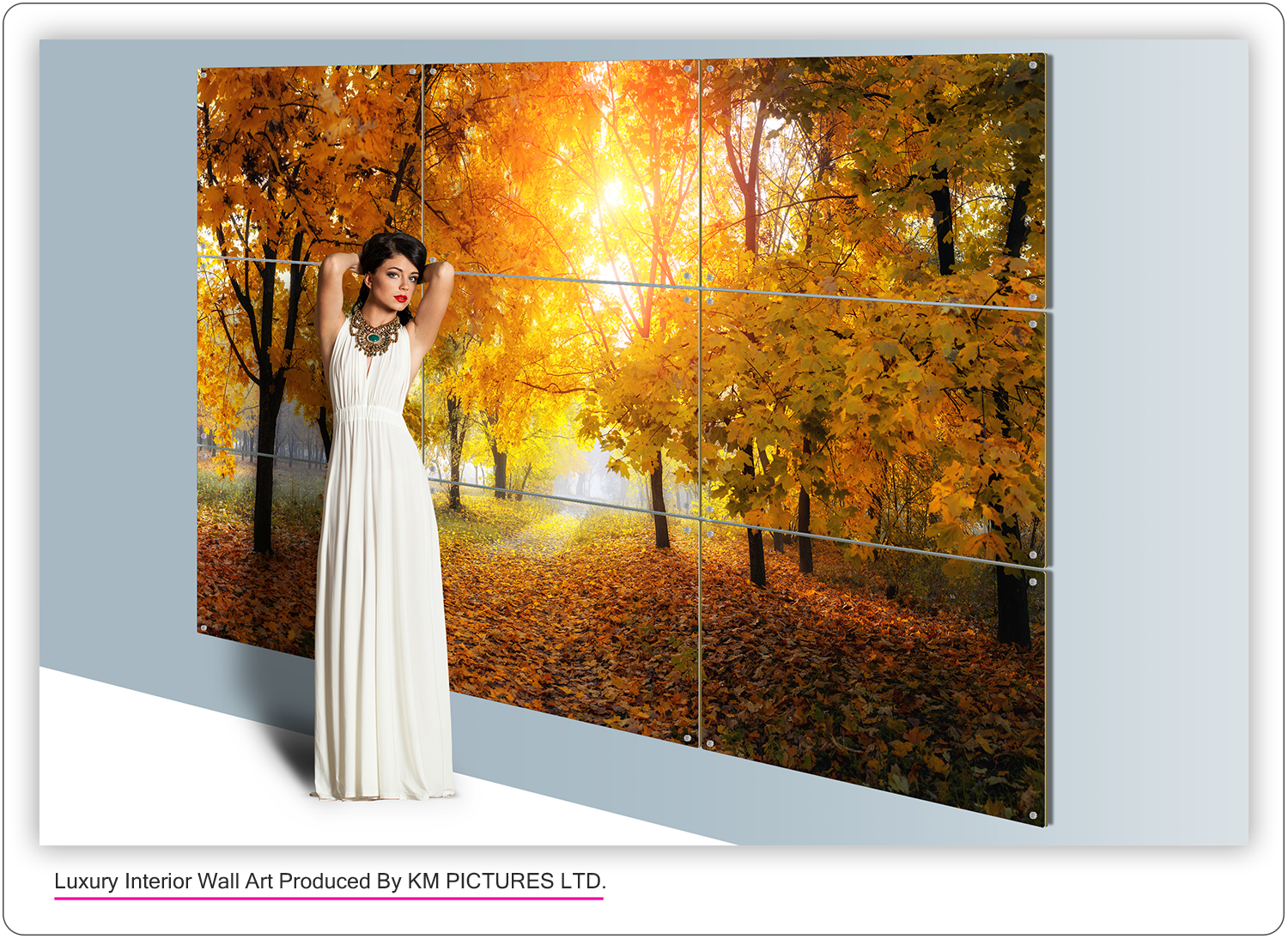 Giant tiled wall art by KM PUZZLE