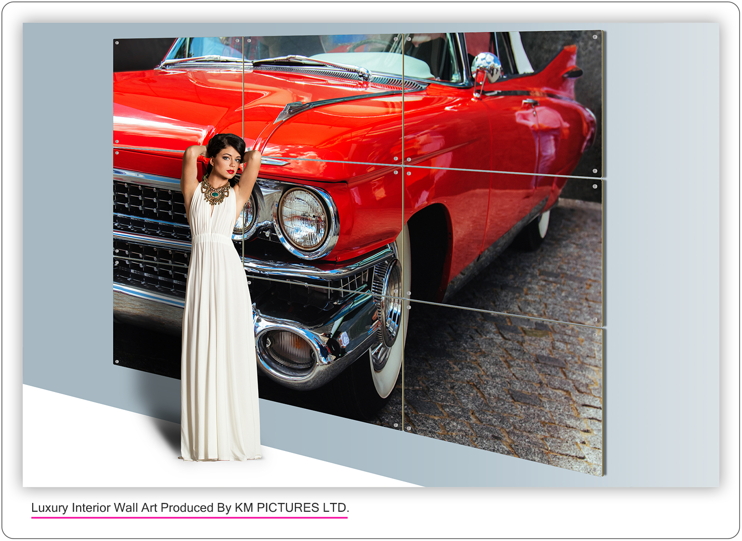 Giant tiled wall art by KM PUZZLE