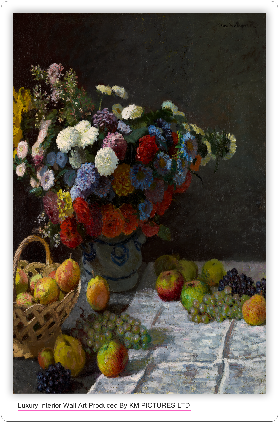 Still Life with Flowers and Fruit, 1869