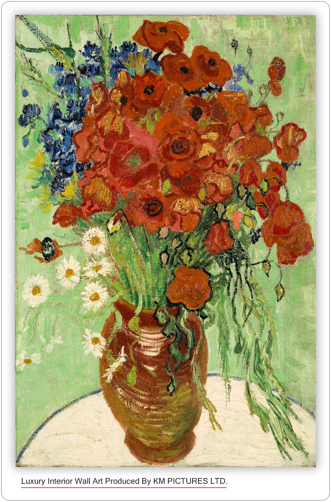 Vase with Daisies and Poppies, 1890