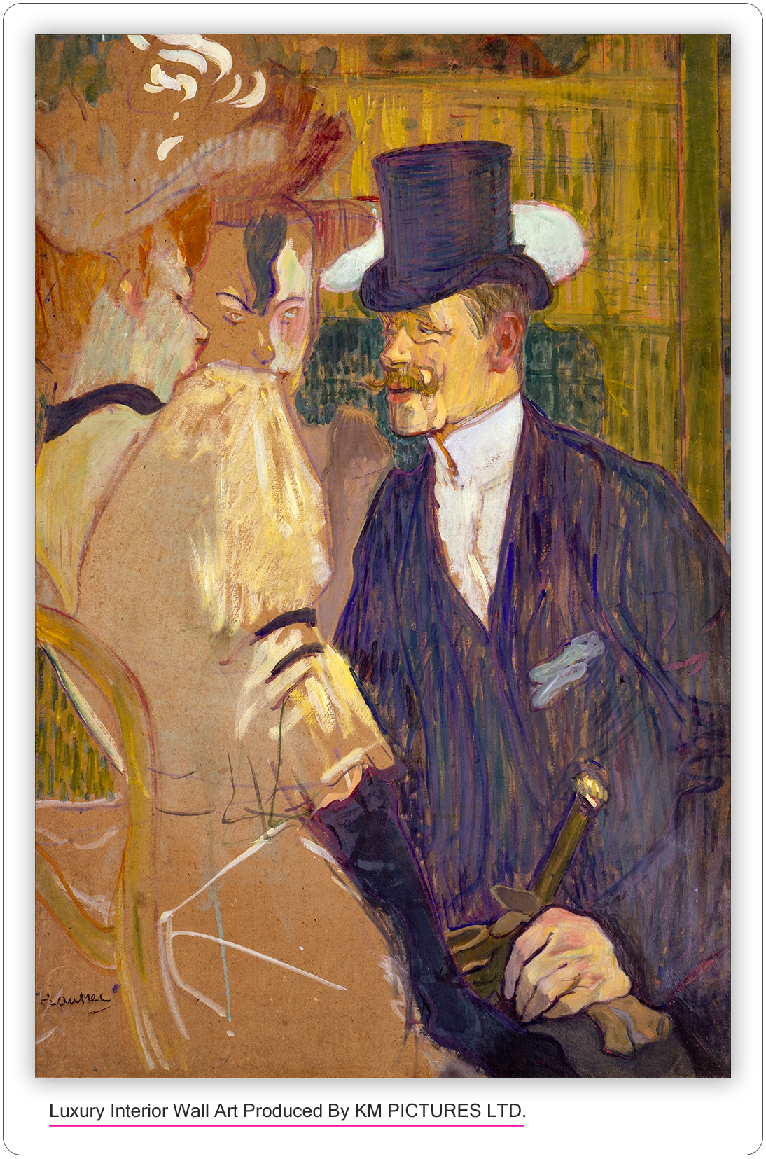 The Englishman, (William Tom Warrener) at the Moulin Rouge 1892