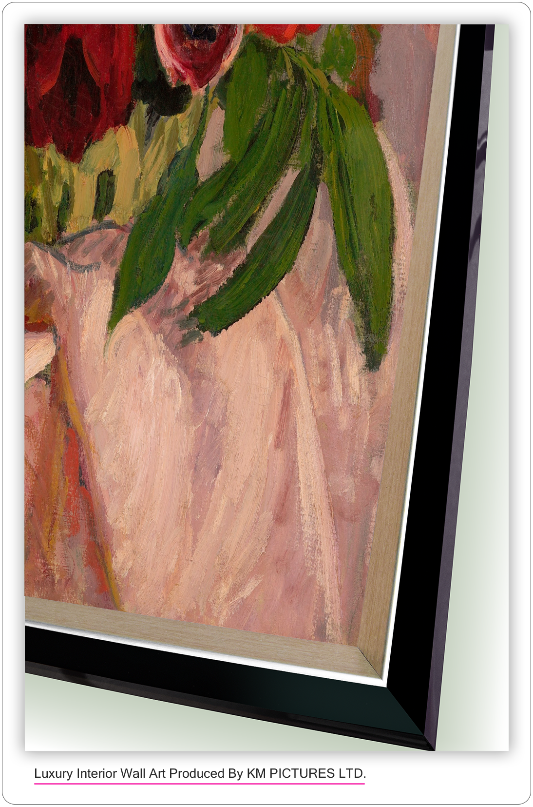 Mixed flowers on pink cloth, 1916