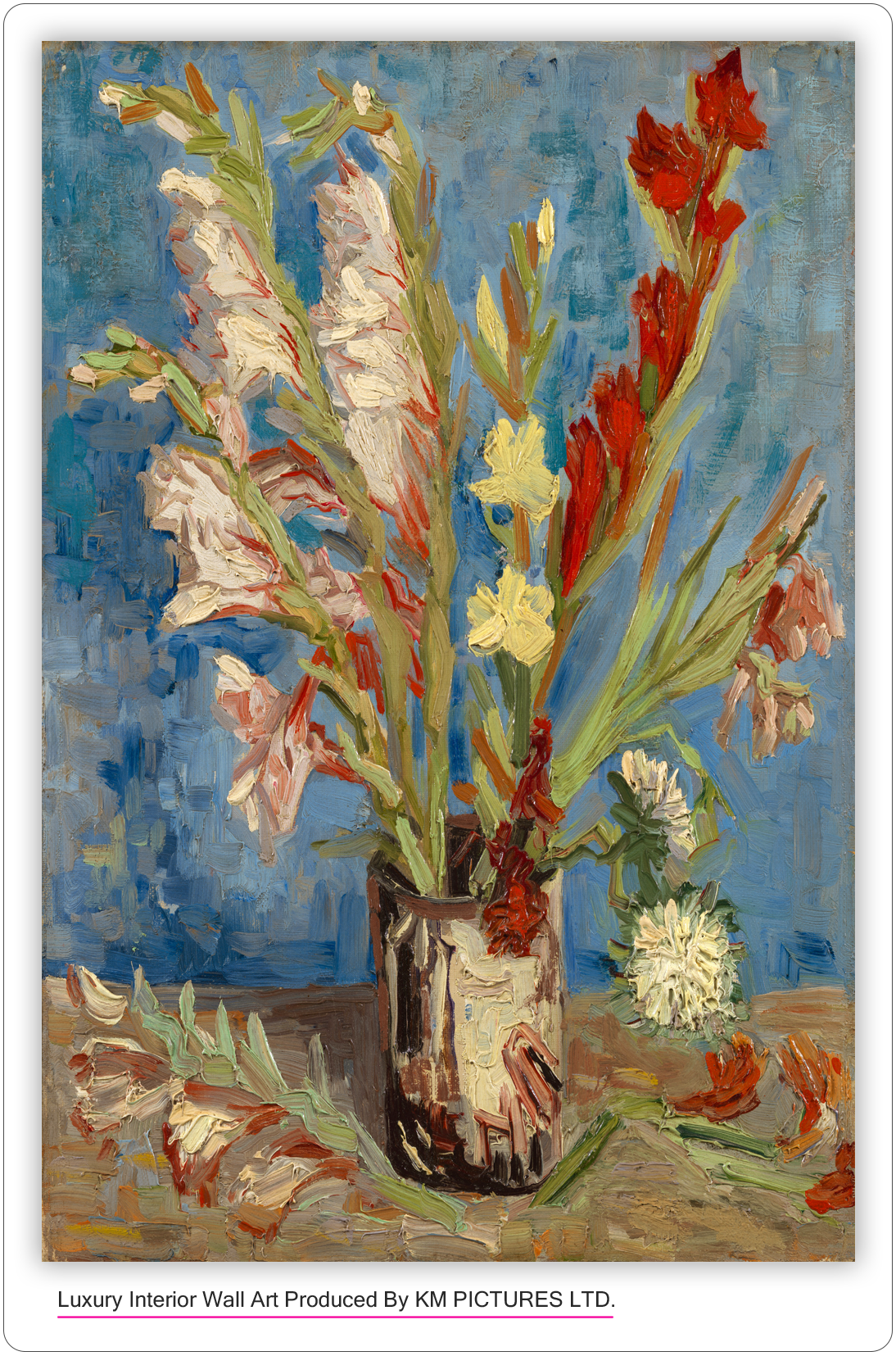 Vase with Gladioli and Chinese Asters, 1886