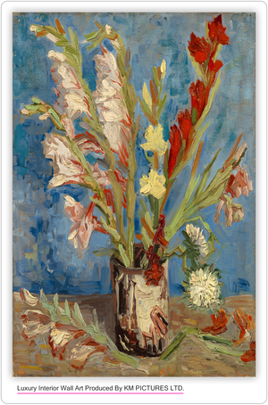 Vase with Gladioli and Chinese Asters, 1886