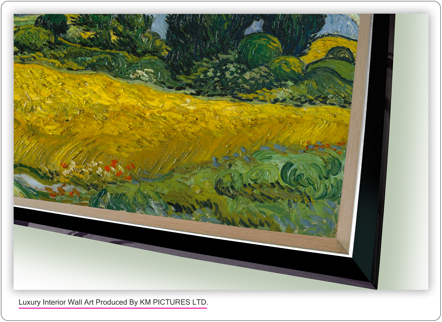 Wheat Field with Cypresses 1889