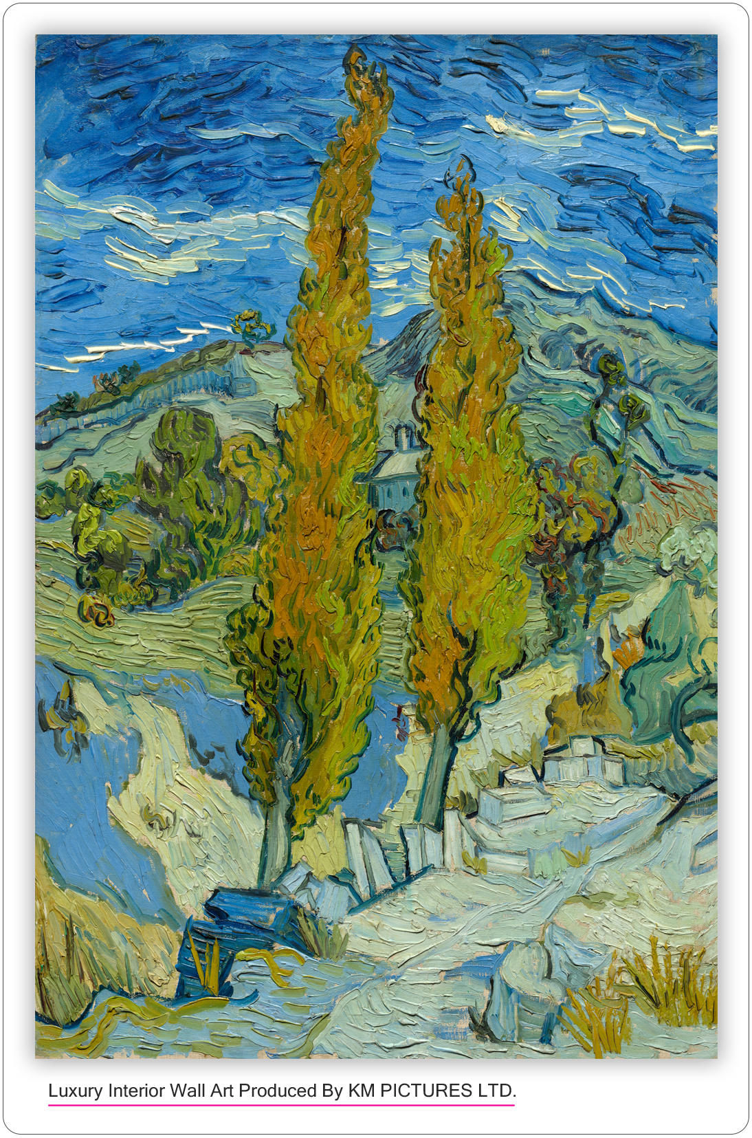 Two Poplars in the Alpilles near Saint-Rémy 1889