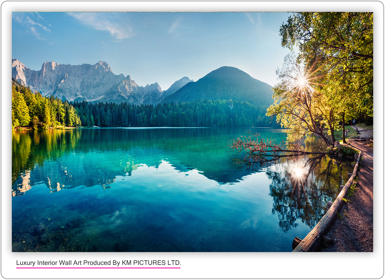 Colourful summer view of Fusine lake