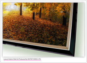 Premium HD Print with glossy surface plus frame.