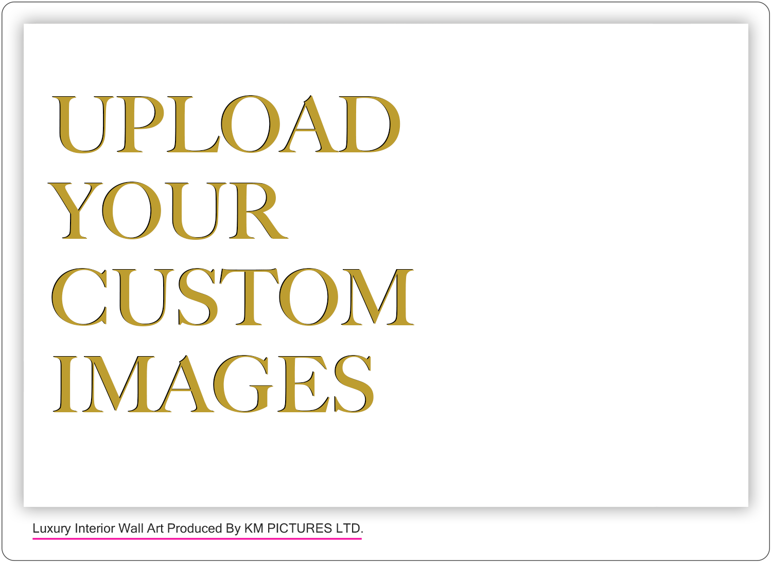 Premium HD Print with glossy surface plus frame.